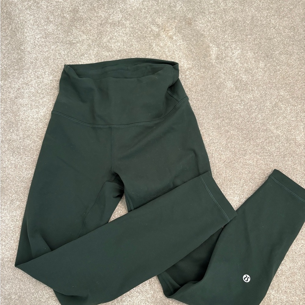 Lululemon dark green leggings